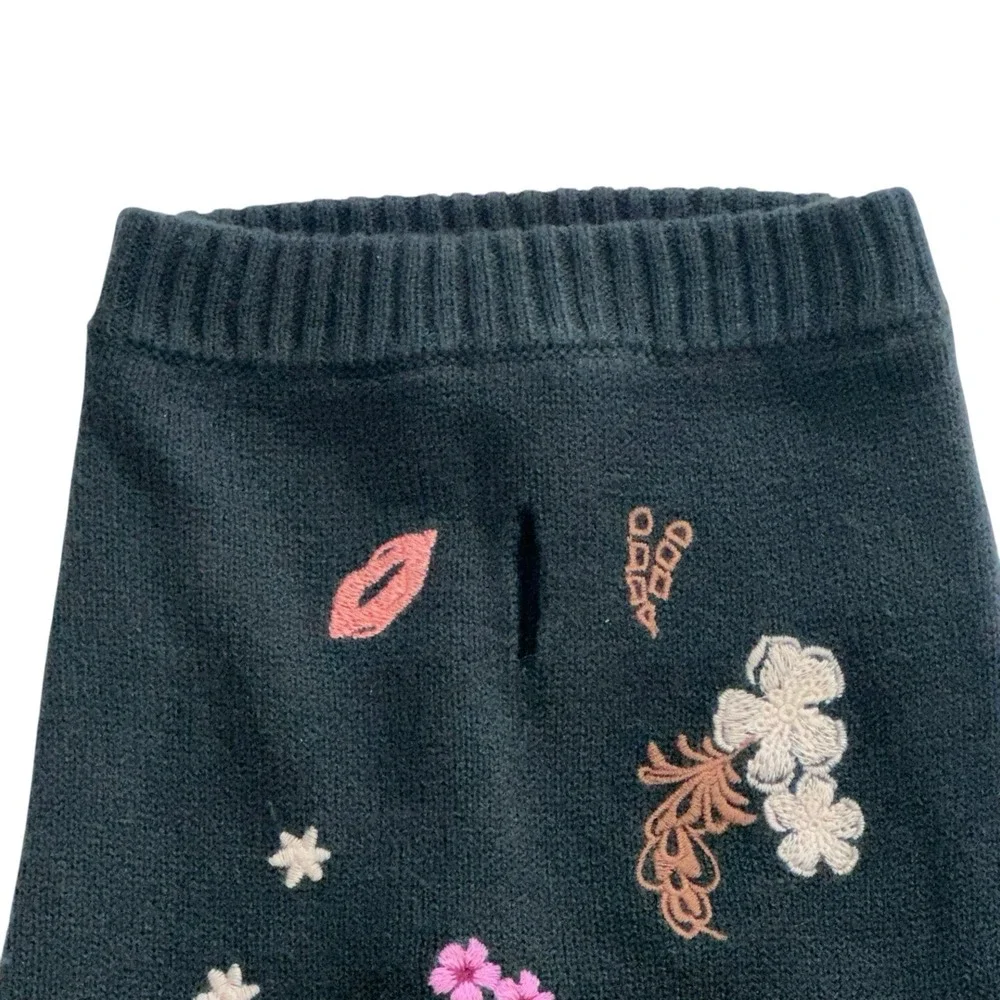 JOHNNY WAS ZUFU EMBROIDERED DOG‎ SWEATER SIZE LARGE M69423  NEW
